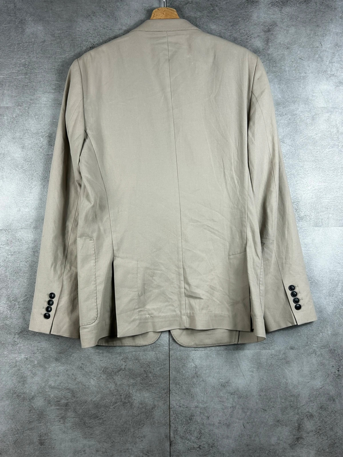 AMI Alexandre Mattiussi hommes Blazer Veste costume 48 beige tailoring minimaliste luxe – AMI – taille 48 2