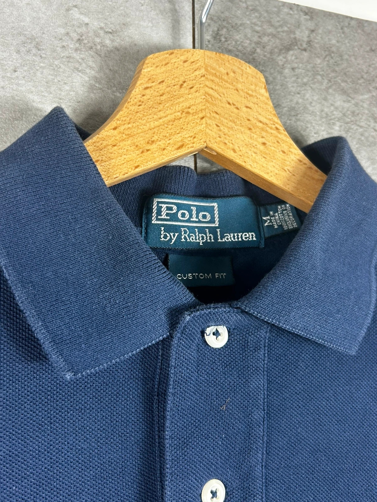 Ralph Lauren hommes polo Custom Fit M Bleu Marine Logo Rouge Coton Homme – Ralph Lauren – taille M 3