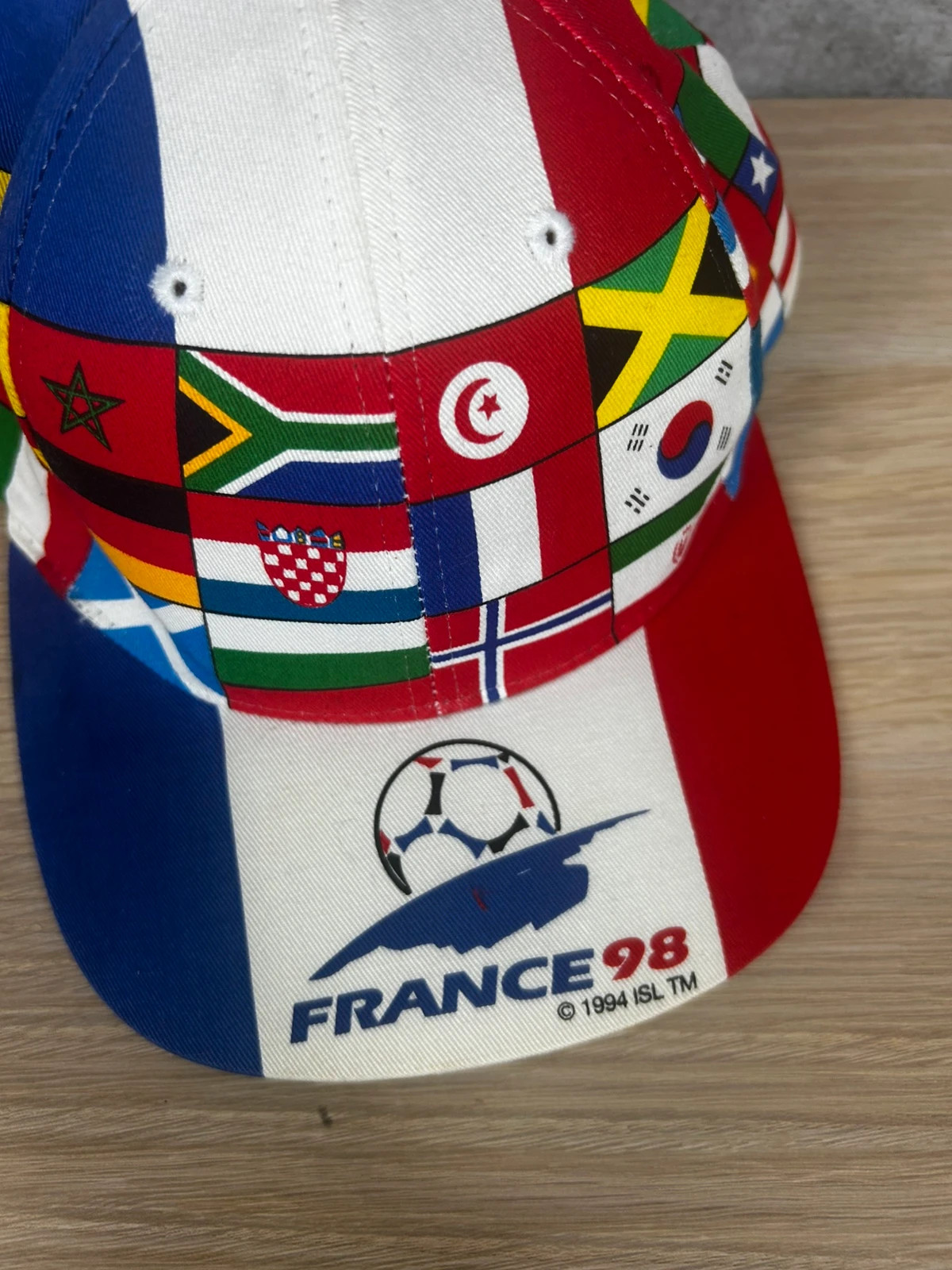 Casquette France 98 Coupe du Monde officielle vintage drapeaux internationaux collector multicolore – France 98 Coupe du Monde – taille Taille unique 3