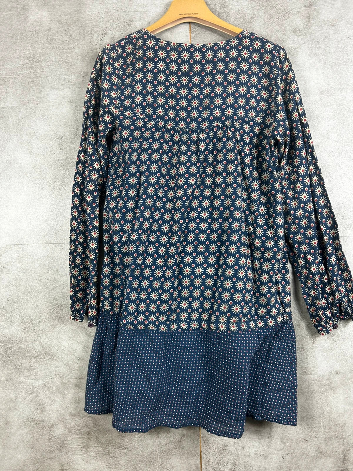 Antik Batik femme robe tunique bohème taille 38 S imprimé floral bleu manches longues – Antik Batik – taille S / 36 / 8 2