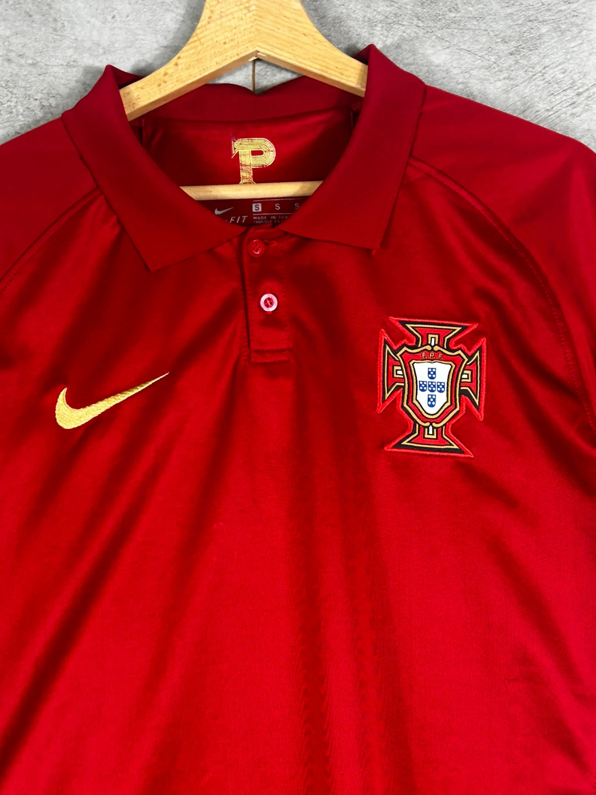 Nike hommes maillot Portugal FPF Dri-FIT Rouge Homme Taille S Équipe Nationale Football – Nike – taille S 3