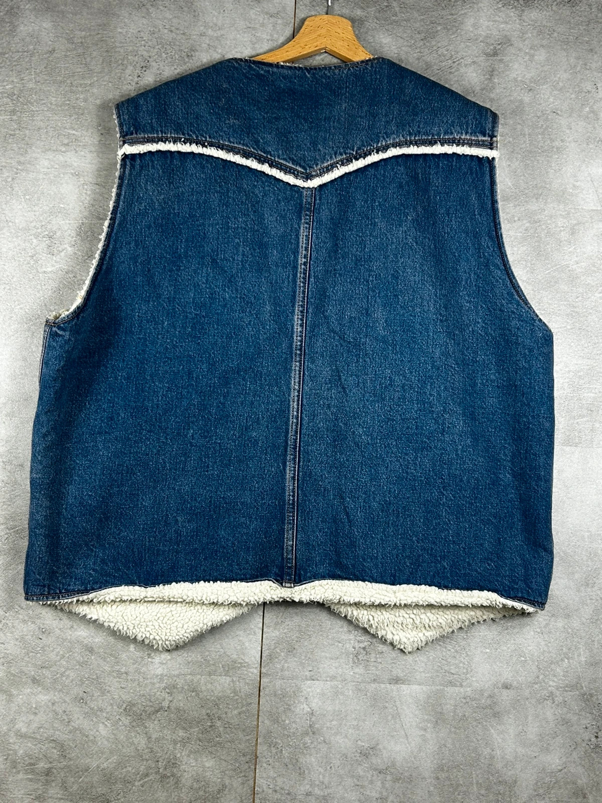 Levi's Premium gilet sans manches jean sherpa homme XL western denim – Levi's – taille XL 2