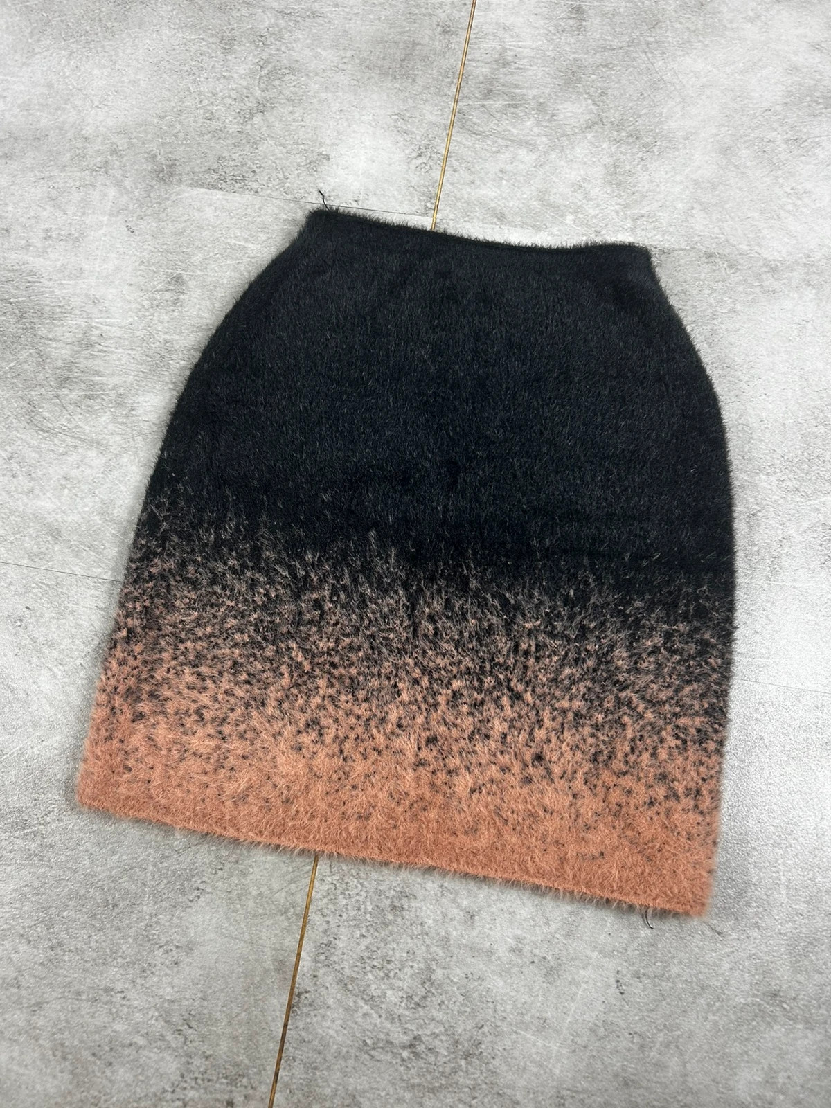 Ottolinger femmes jupe maille duveteuse taille S dégradé noir beige y2k luxe – OTTOLINGER – taille S / 36 / 8 2