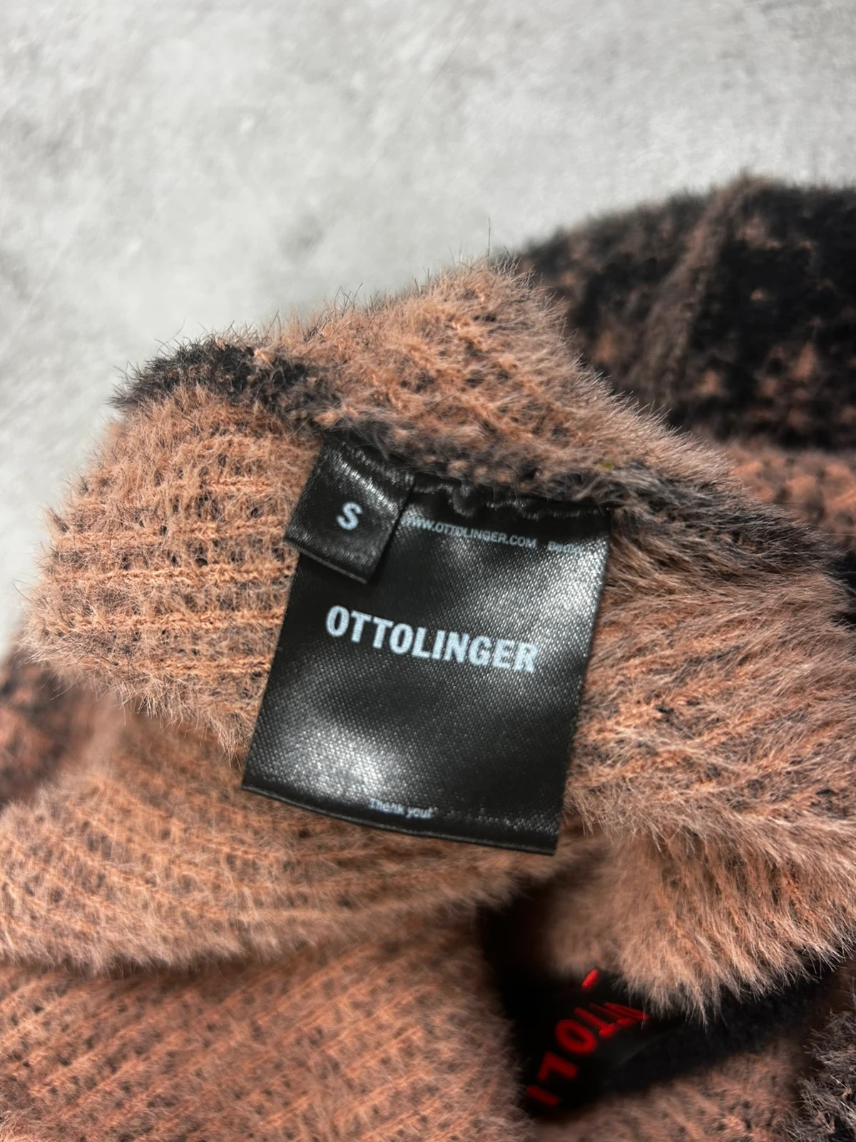 Ottolinger femmes jupe maille duveteuse taille S dégradé noir beige y2k luxe – OTTOLINGER – taille S / 36 / 8 3