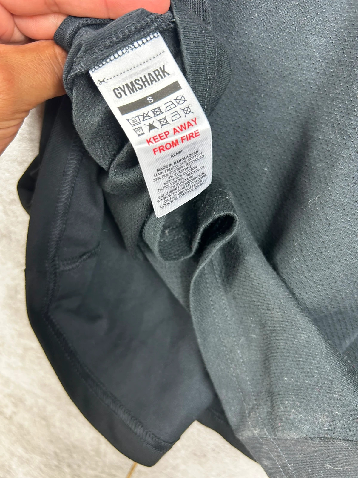 Gymshark homme débardeur oversize taille S noir fitness musculation training – Gymshark – taille S / 36 / 8 4
