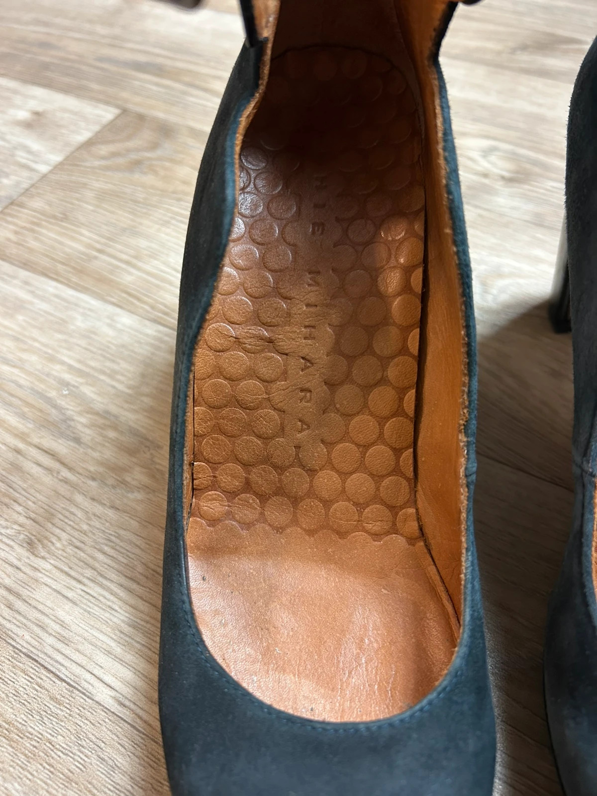 Chie Mihara femmes escarpins plateforme daim cuir T37 talons brides cheville bleu nuit made in Spain – Chie Mihara – taille 37 4