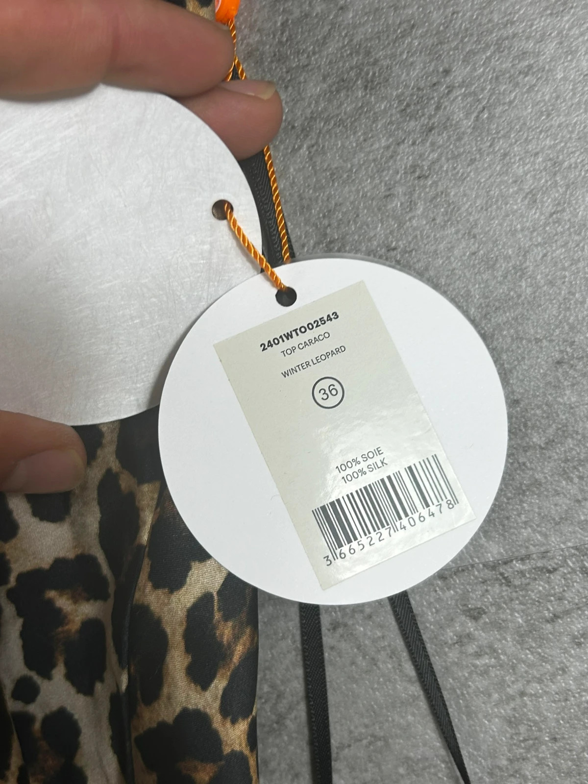 From Future top caraco léopard 100% soie femme T36 neuf avec étiquette – From Future – taille S / 36 / 8 5