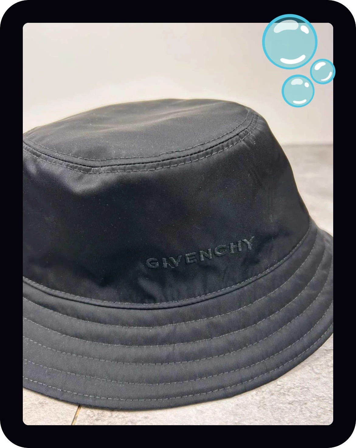 Givenchy homme bob réversible bucket hat taille 58 camouflage noir beige