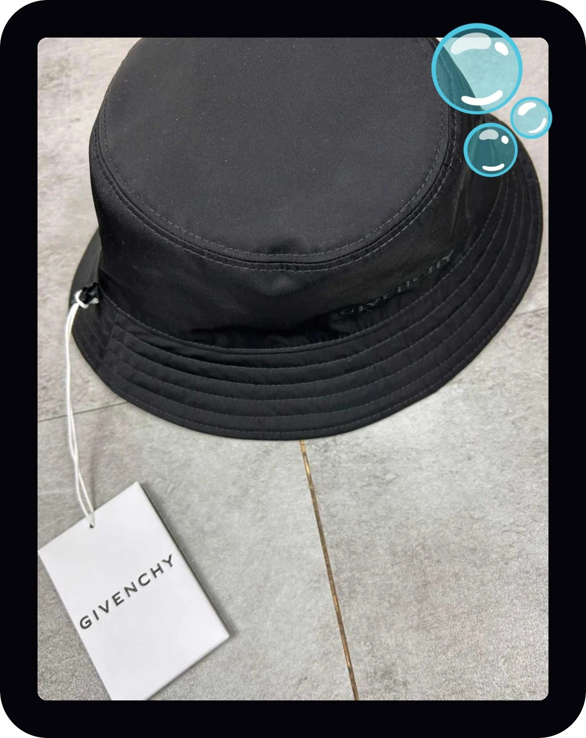 Givenchy homme bob réversible bucket hat taille 58 camouflage noir beige – Givenchy – taille 58 4