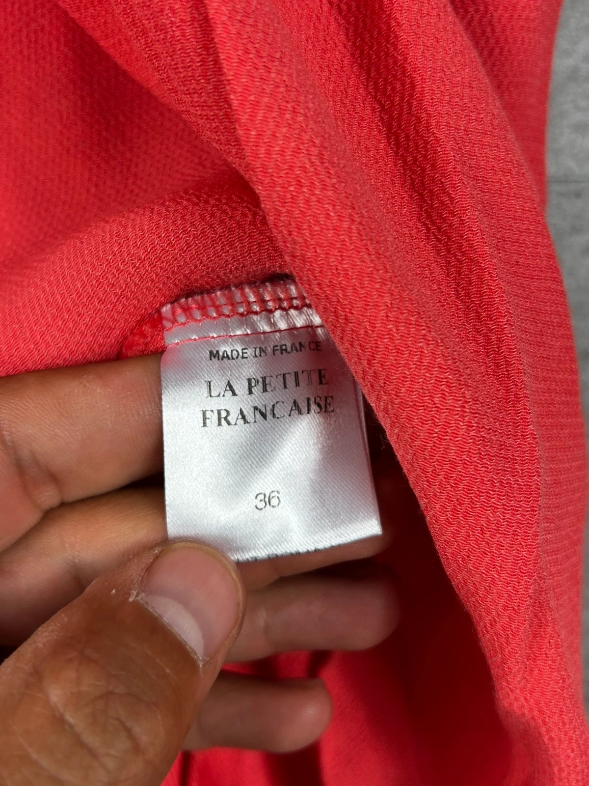 La Petite Française Femme Top Dentelle Taille 36 Rouge Corail Viscose Chic Bohème Made In France – La Petite Française – taille S / 36 / 8 4