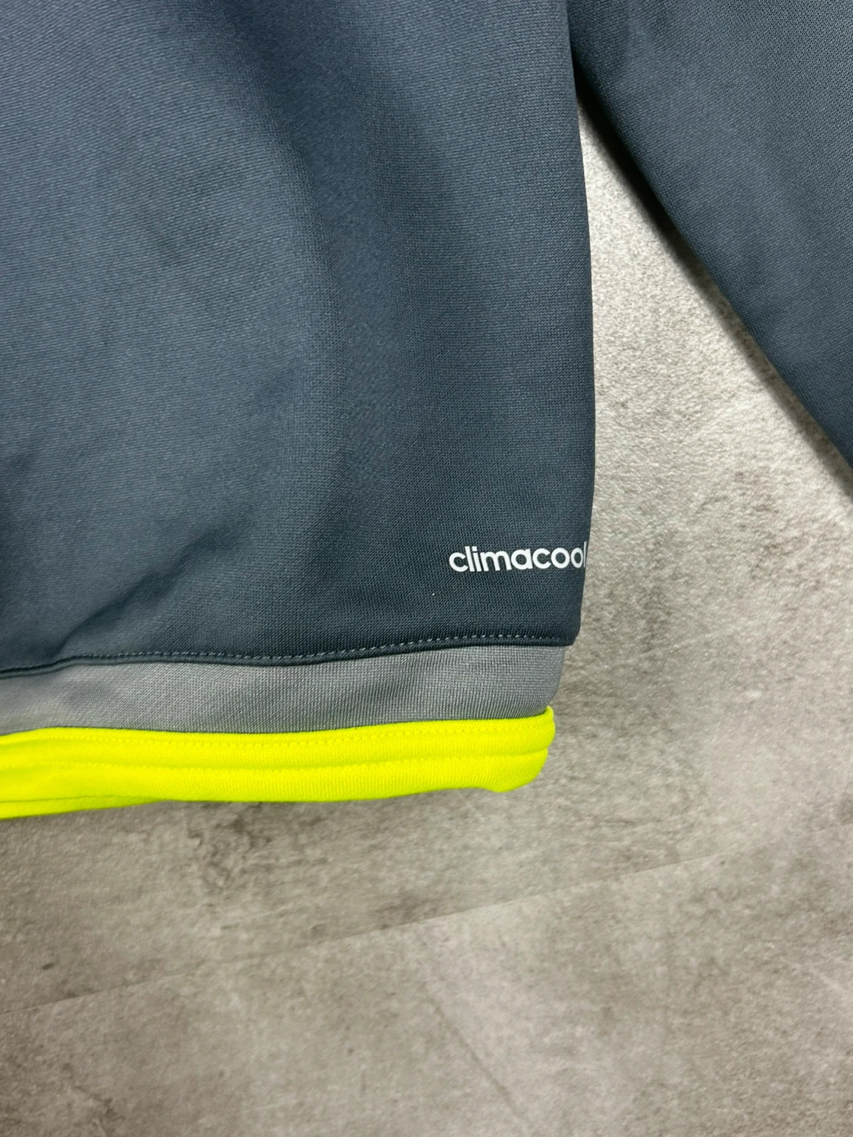 Adidas Real Madrid training top 2015 2016 ClimaCool gris anthracite jaune fluo taille S – adidas – taille S 5