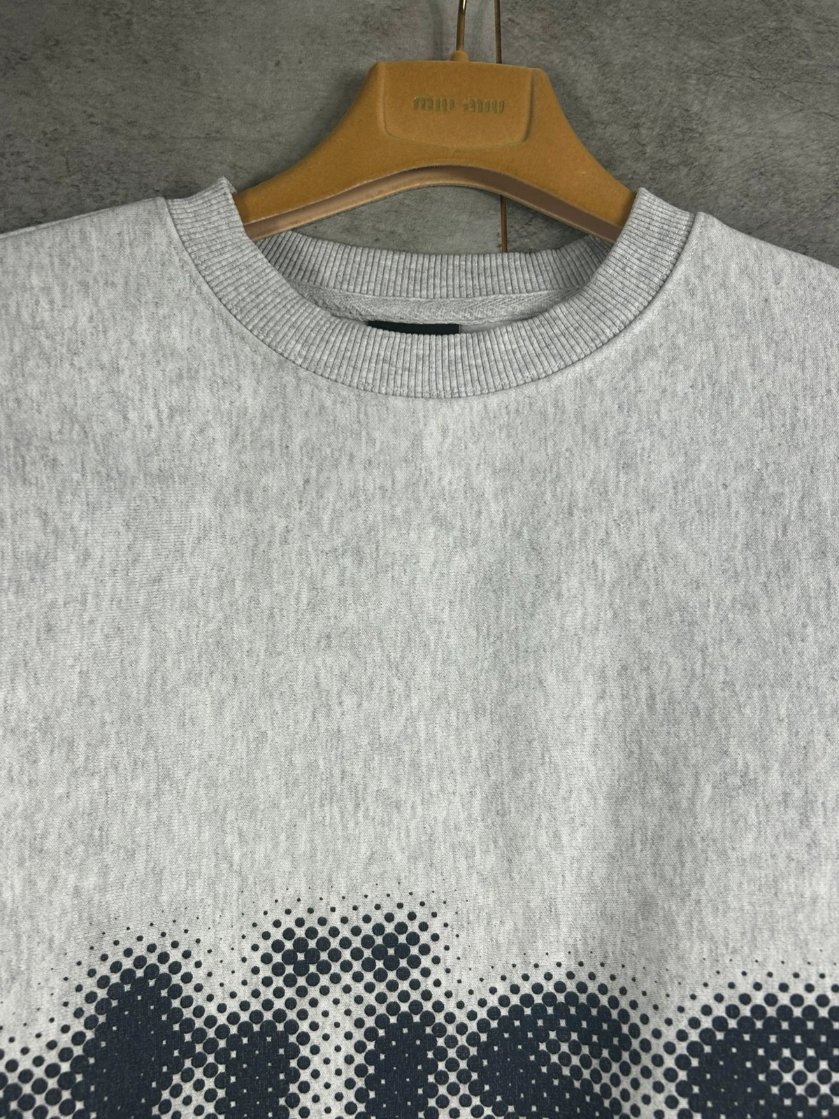 Stussy Hommes pull crewneck Sweat Logo International 1980 Taille S Gris Chiné Streetwear Skate – Stüssy – taille S 4