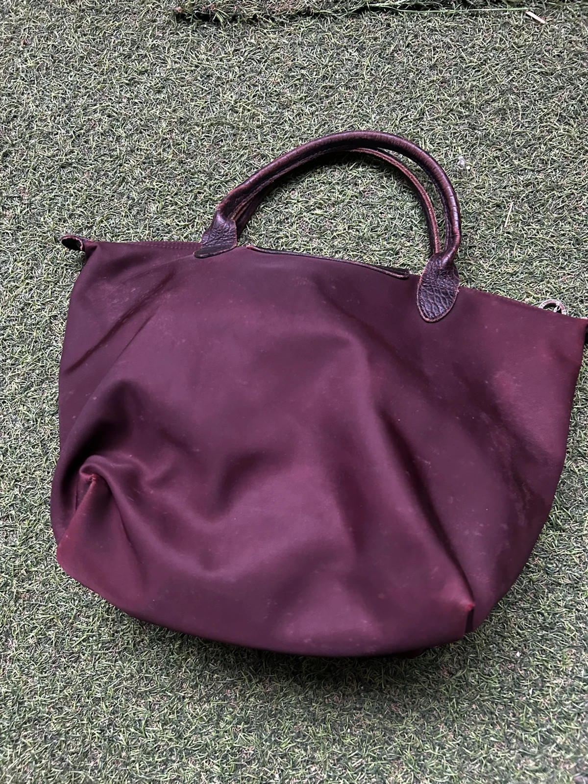 Longchamp Le Pliage femme sac cabas nylon cuir bordeaux croco vintage made in France – Longchamp 2