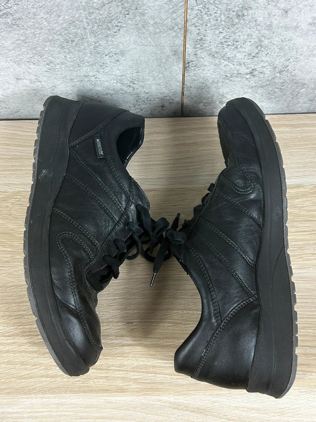 Mephisto hommes chaussures en cuir noir T42 confort walking ville premium – Mephisto – taille 42 2
