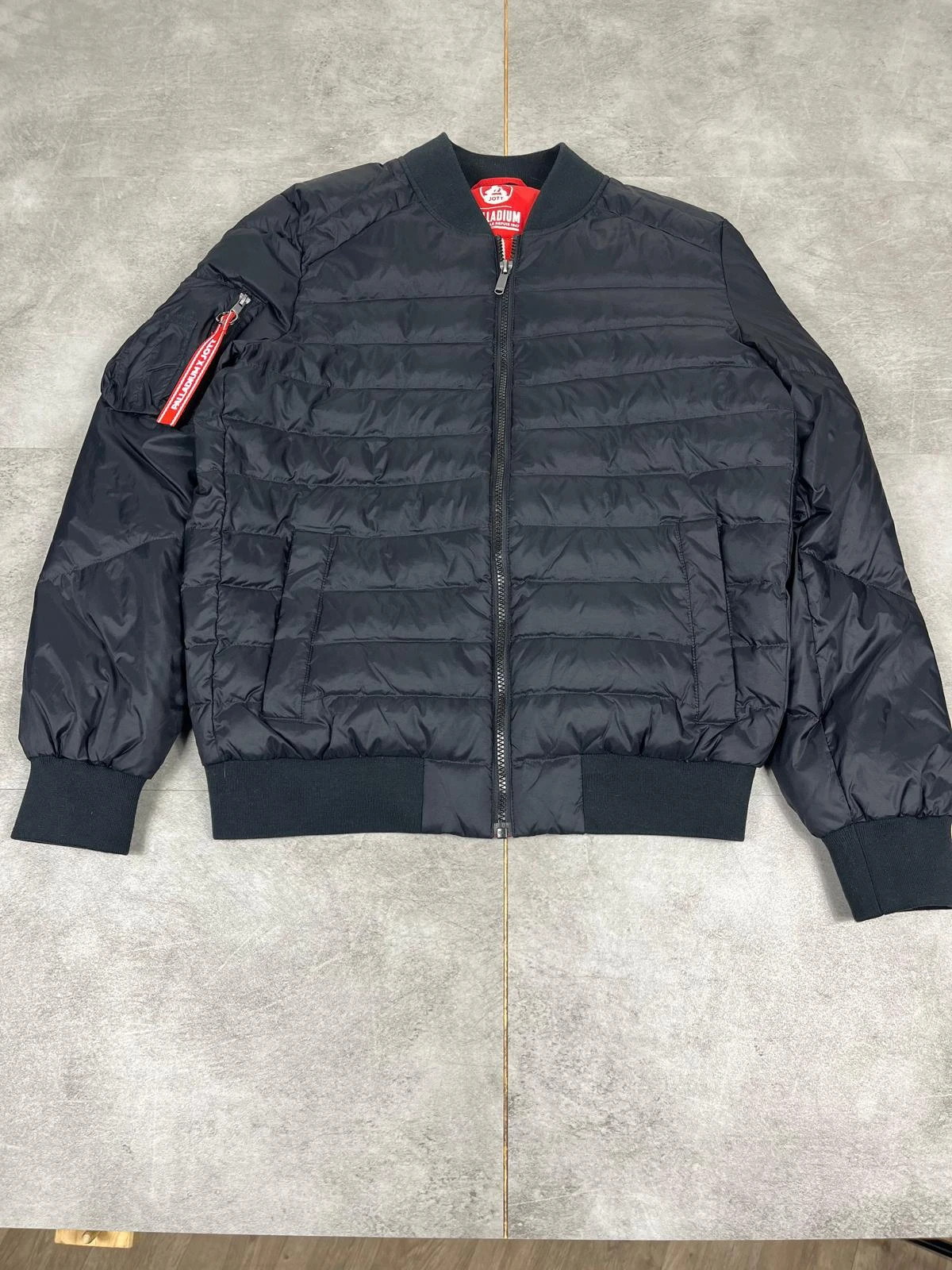 JOTT femmes bomber Palladium M doudoune légère matelassée zip logo noir