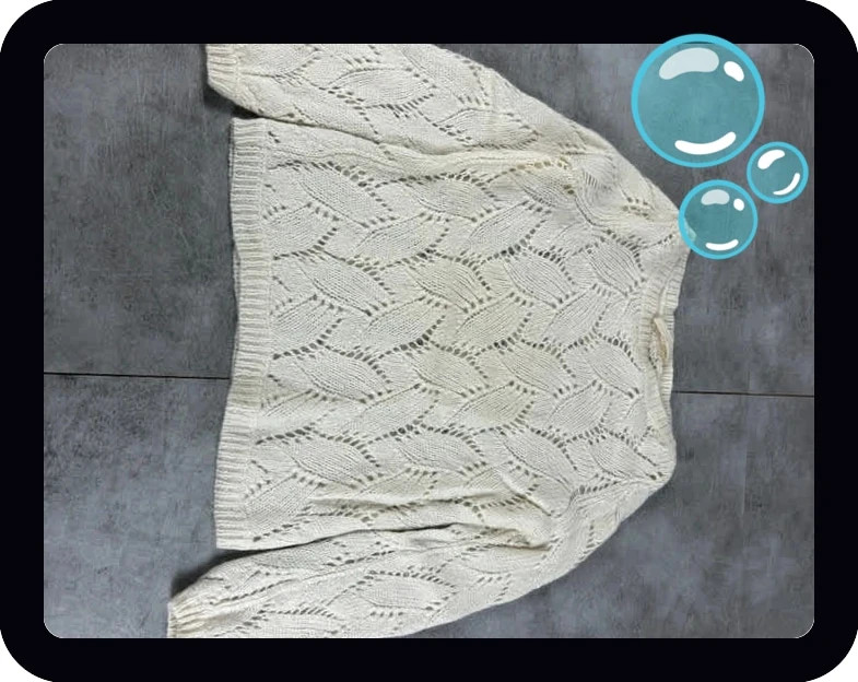 Sézane femmes pull d'hiver écru mohair ajouré maille S laine mérinos bohème – Sézane – taille S / 36 / 8 4
