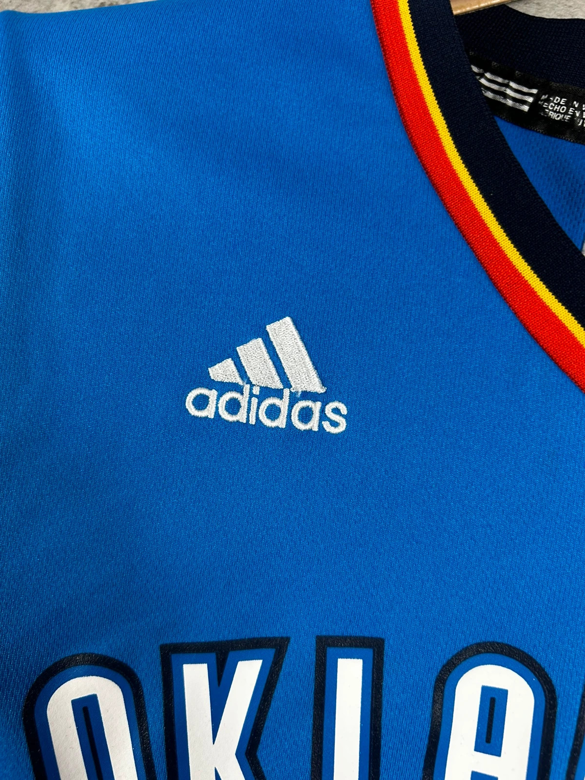 Adidas hommes maillot NBA Oklahoma City Thunder Kevin Durant 35 taille XS bleu basketball vintage – adidas – taille XS 5