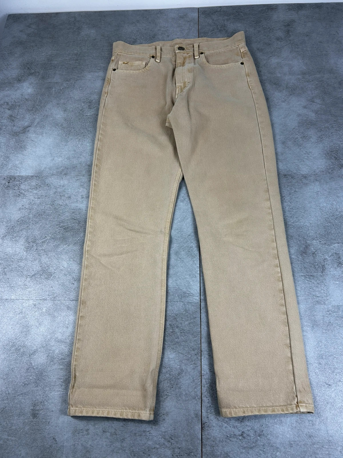 Nanushka femmes pantalon denim taille S beige workwear straight coupe droite – Nanushka – taille S / 36 / 8 2