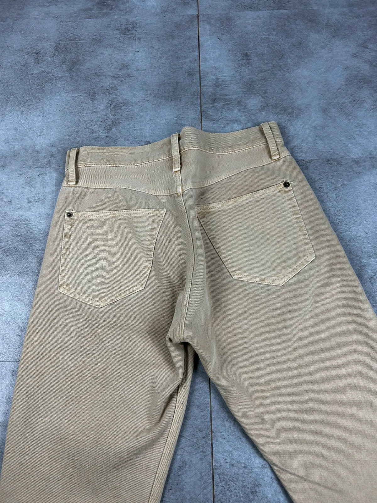 Nanushka femmes pantalon denim taille S beige workwear straight coupe droite – Nanushka – taille S / 36 / 8 5