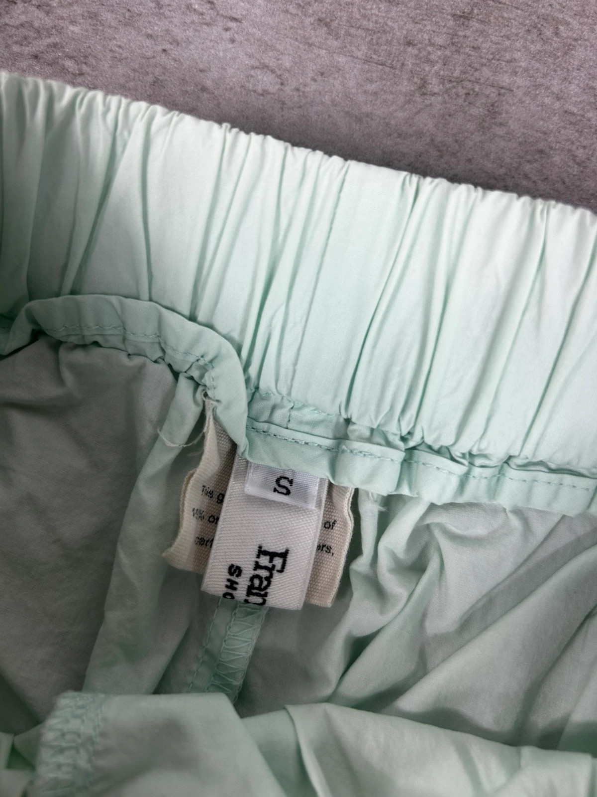 The Frankie Shop femme short oversize taille S coton biologique mint pastel minimaliste summer – The Frankie Shop – taille S / 36 / 8 4