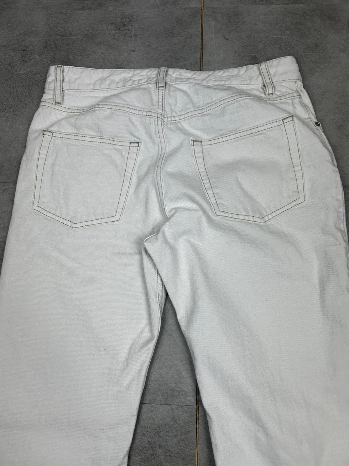 isabel marant femme jean droit coupe slim taille 38 denim blanc vintage – Isabel Marant – taille M / 38 / 10 5
