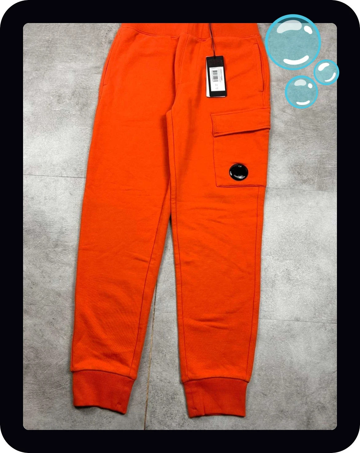Cp Company hommes pantalon cargo jogging taille XS lens poche streetwear orange