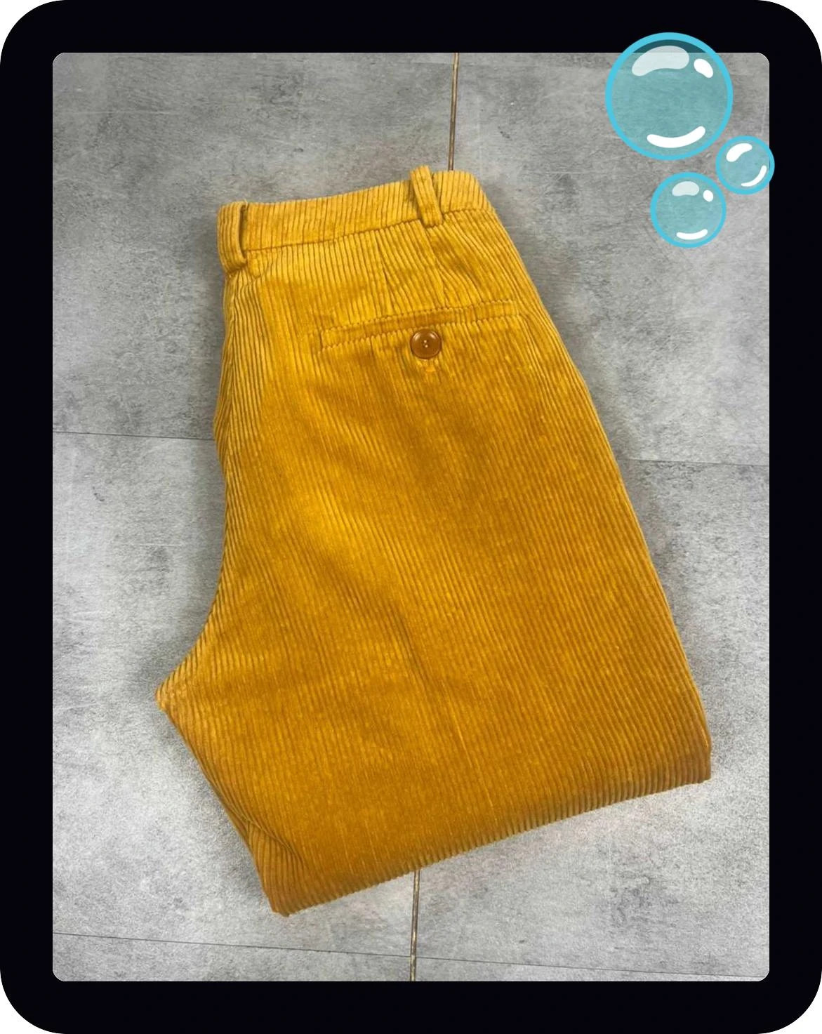 sessùn femmes pantalon coupe droite velours côtelé taille estimée S M coupe droite moutarde