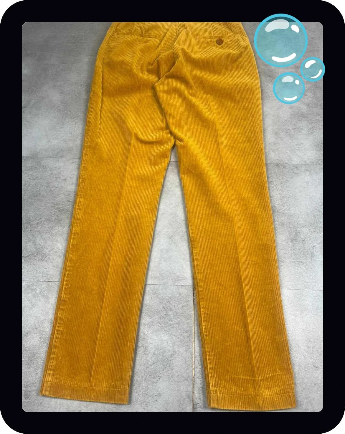 sessùn femmes pantalon coupe droite velours côtelé taille estimée S M coupe droite moutarde – Sessun – taille S / 36 / 8 3