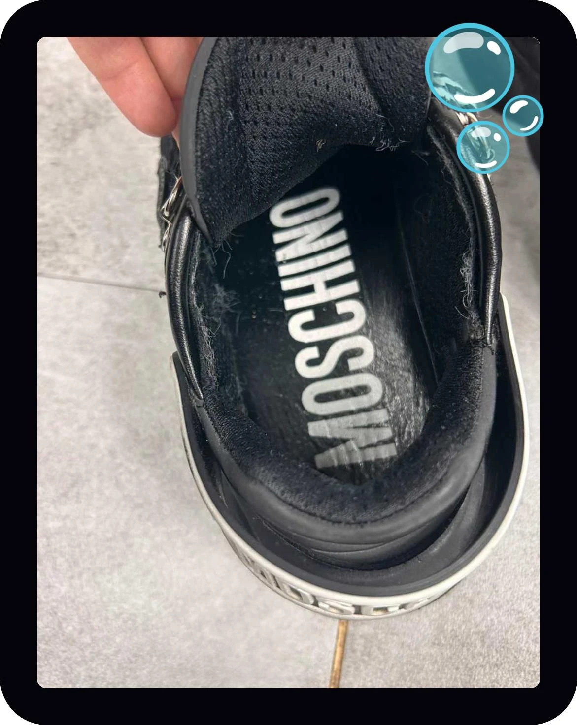 Moschino femme sneakers teddy taille 36 noire plateforme lacets zebre designer – Moschino – taille 36 5