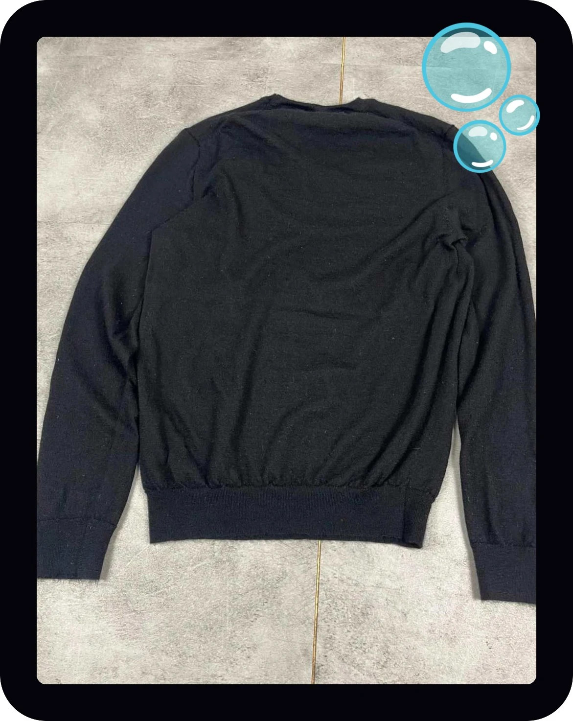 Ralph Lauren hommes slim fit M laine merino pull noir classique – Ralph Lauren – taille M 3
