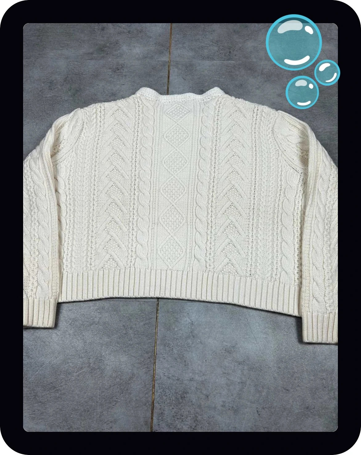 Manoush femme pull torsadé cropped taille S maille épaisse bohème chic cable knit écru – Manoush – taille S / 36 / 8 2