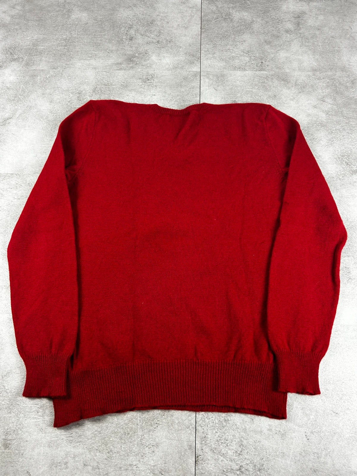 Ralph Lauren hommes pull col V laine rouge logo brodé taille S vintage classique preppy luxe – Ralph Lauren – taille S 3