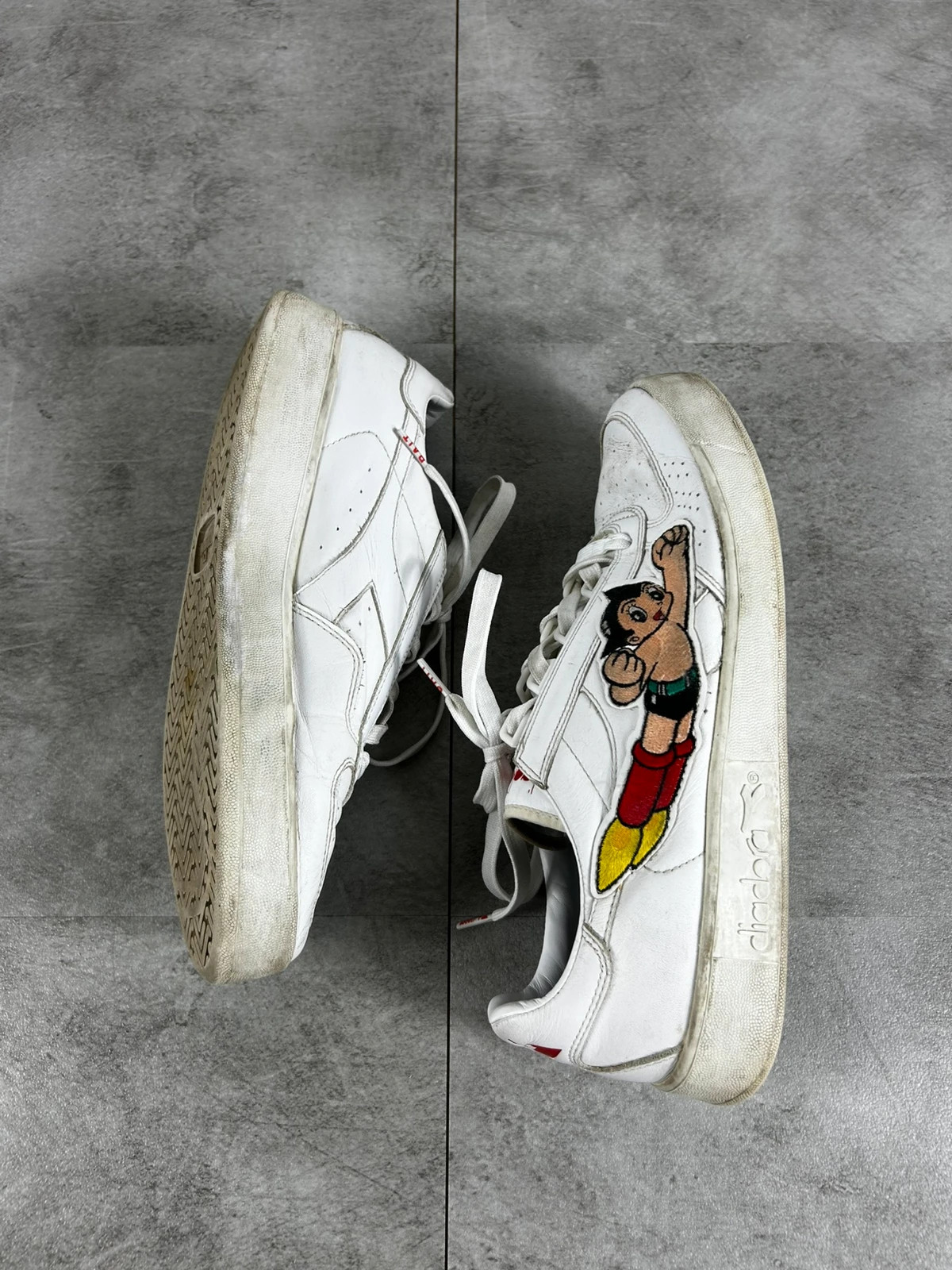 Diadora homme sneaker cuir Astro Boy taille 45 blanc streetwear manga édition limitée vintage – Diadora – taille 45 3