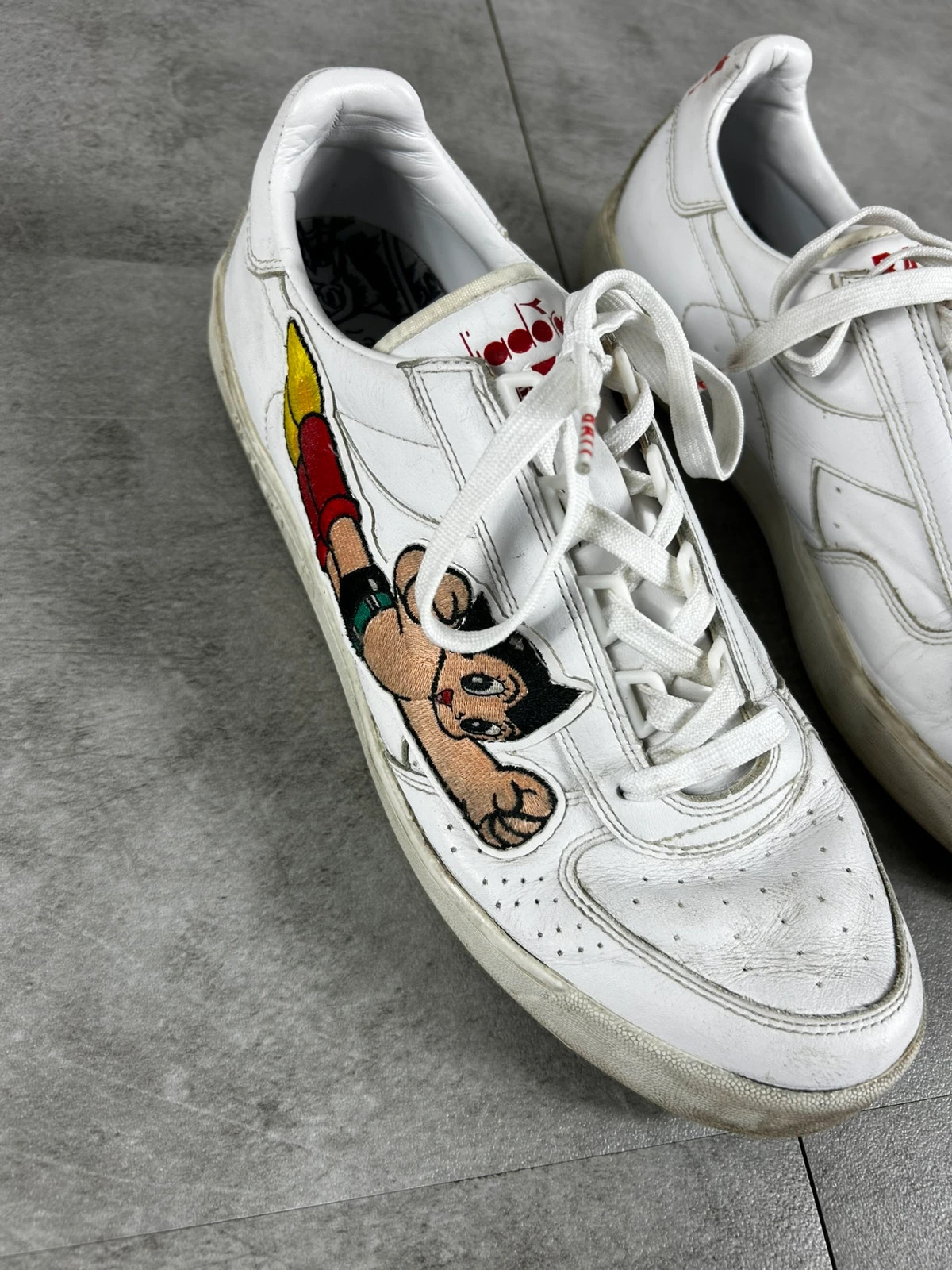 Diadora homme sneaker cuir Astro Boy taille 45 blanc streetwear manga édition limitée vintage – Diadora – taille 45 4