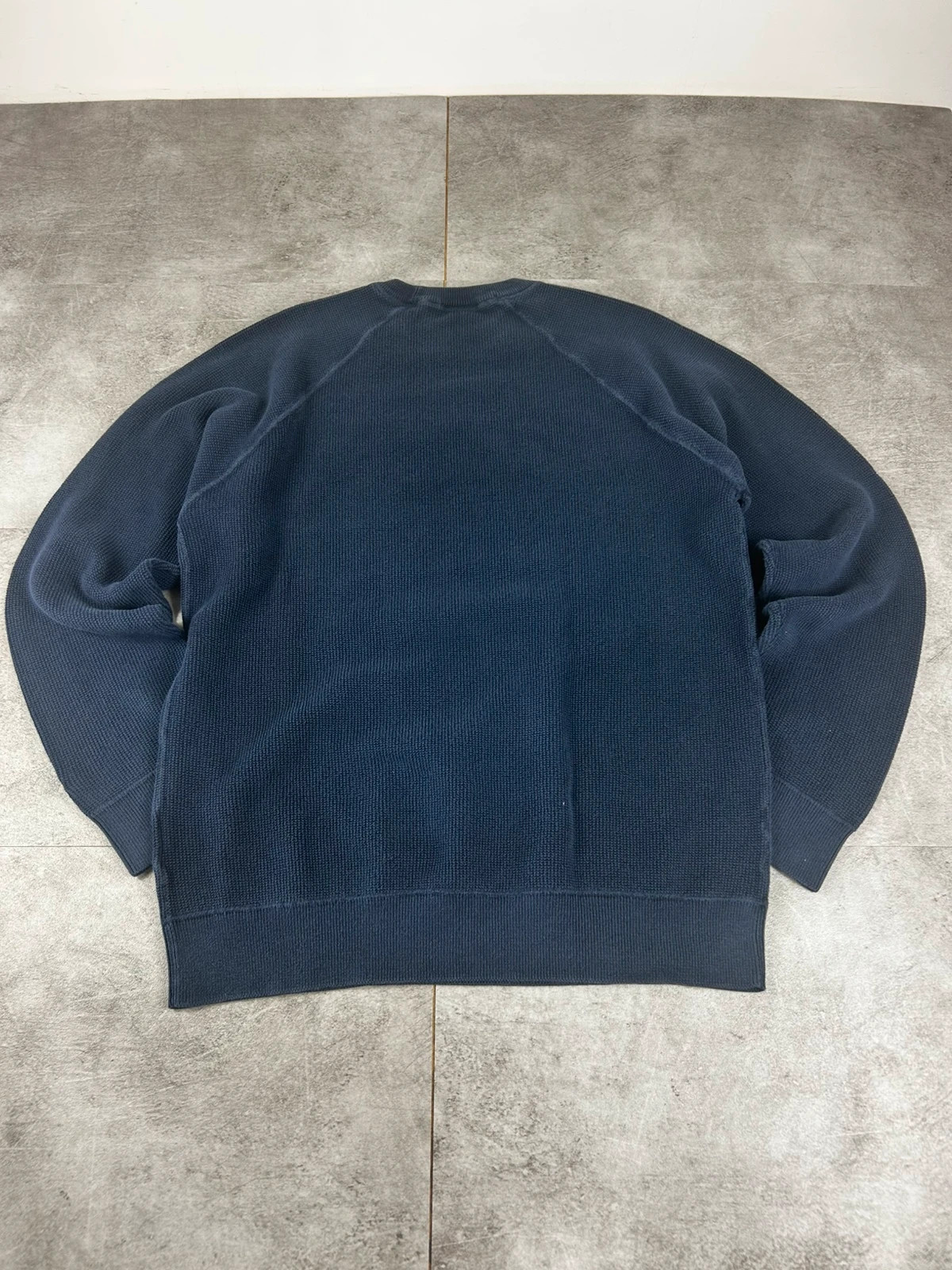 Carhartt homme Chase Sweater XL pull bleu marine coton maille épaisse streetwear workwear logo brodé – Carhartt – taille XL 4