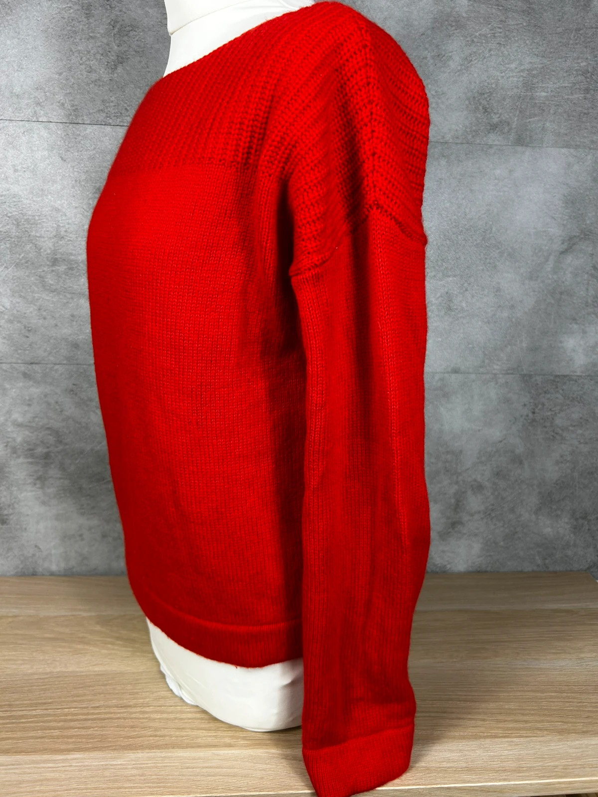 Comptoir des Cotonniers pull femme rouge maille texturée col bateau chic minimaliste – Comptoir des Cotonniers – taille S / 36 / 8 3