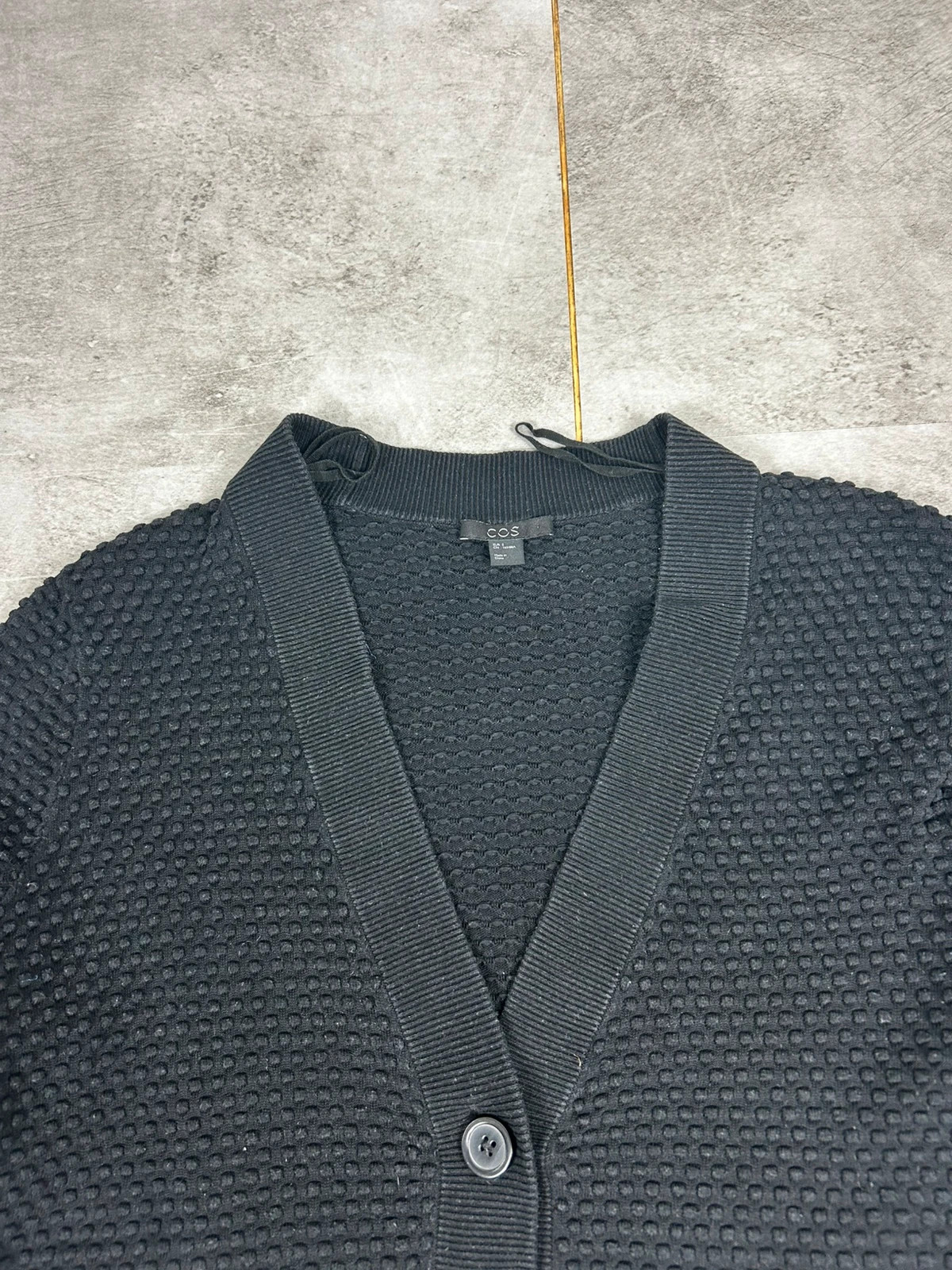 COS femme cardigan maille texturée taille S noir minimaliste chic – COS – taille S / 36 / 8 3