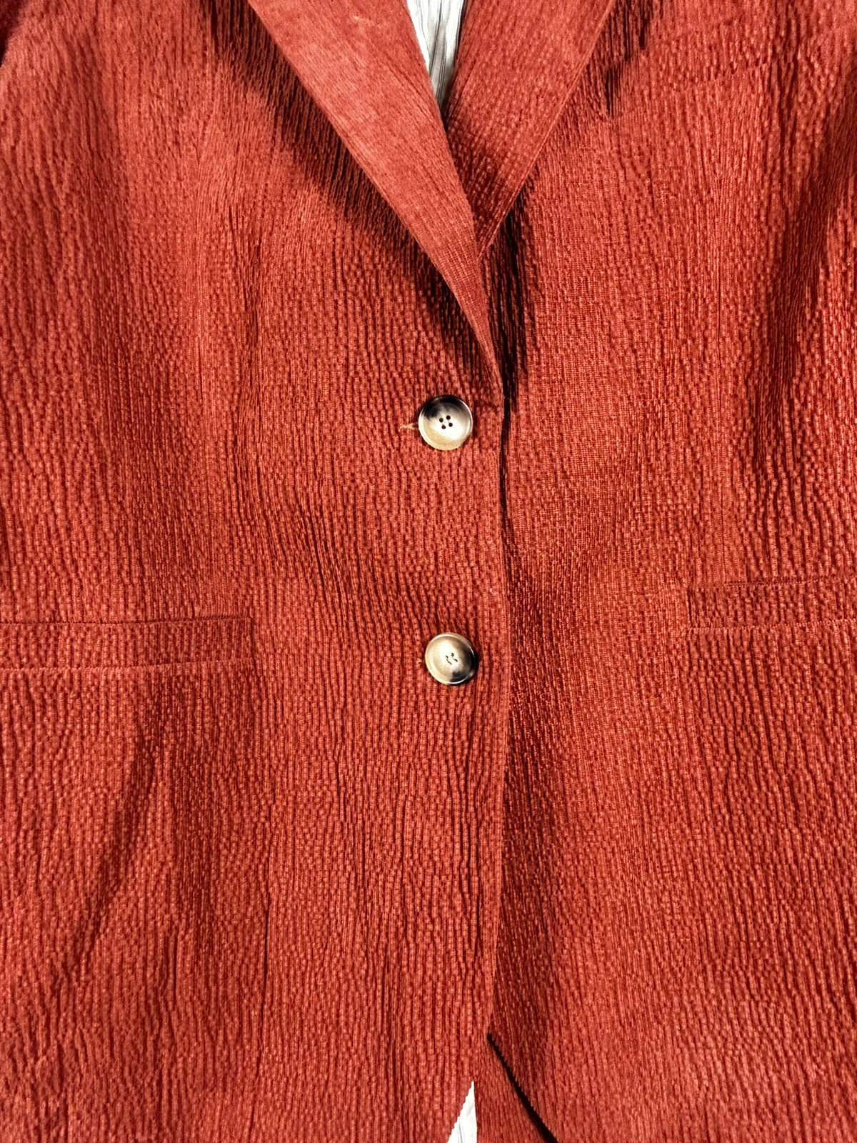 Vanessa Bruno Femme Blazer Veste Tailleur 38 Oversize Terracotta Brique Texturé Chic Casual – Vanessa Bruno – taille M / 38 / 10 4