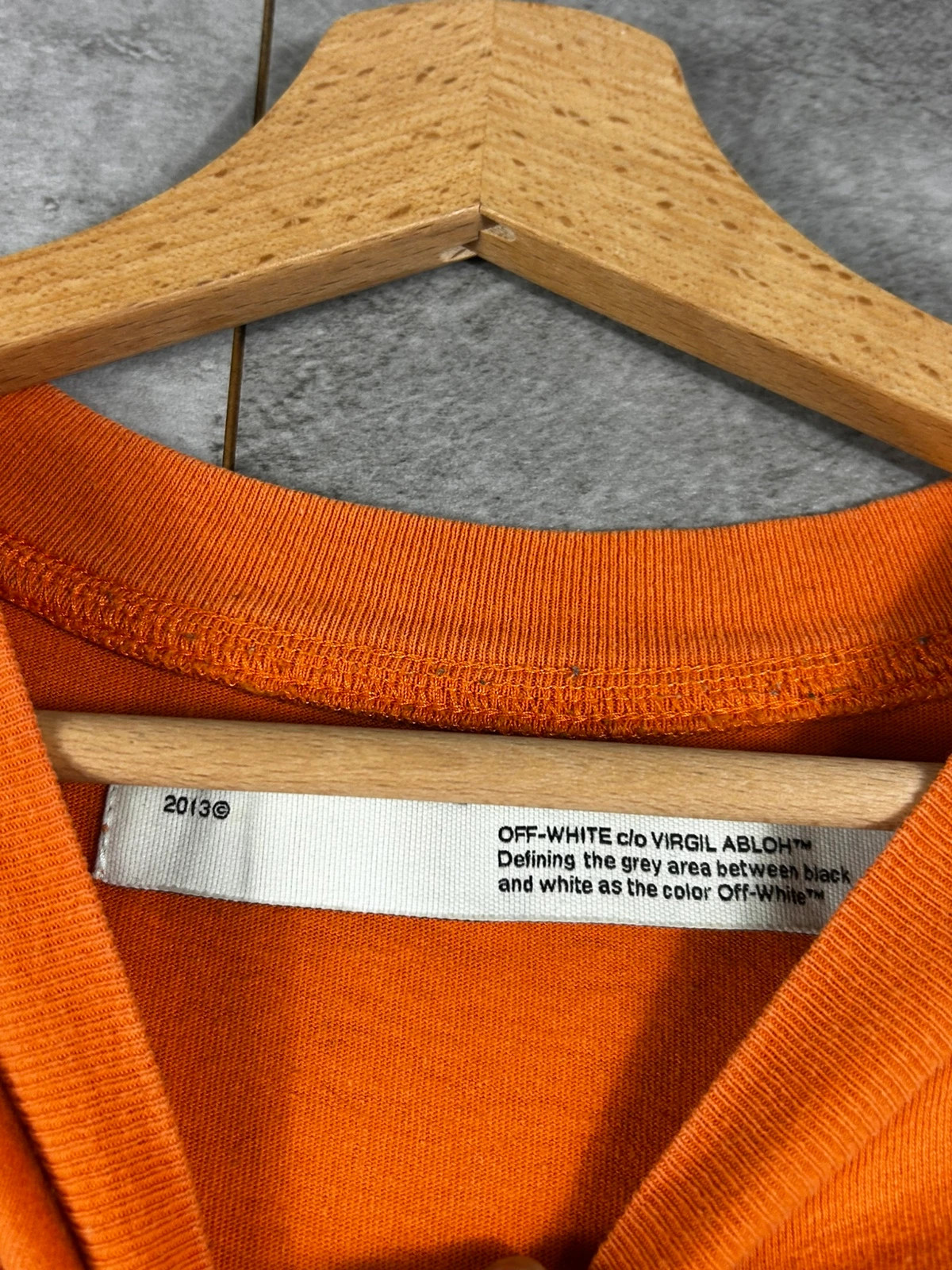 Off-White Hommes T-shirt Photo Print XS Oversize Orange Coton Streetwear Luxe Virgil Abloh Logo – Off-White – taille XS 5