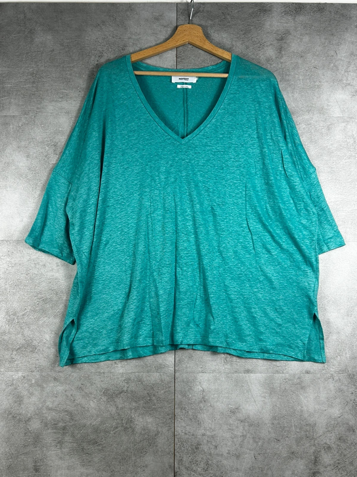 Notshy cachemire t-shirt oversize Col v Taille estimée L