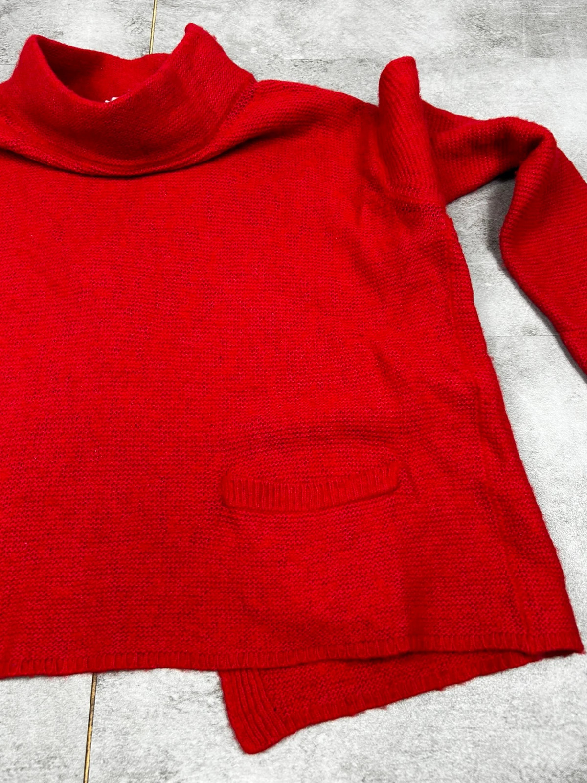 Intrend femmes pull col montant taille M laine cachemire rouge – Intrend – taille M / 38 / 10 4