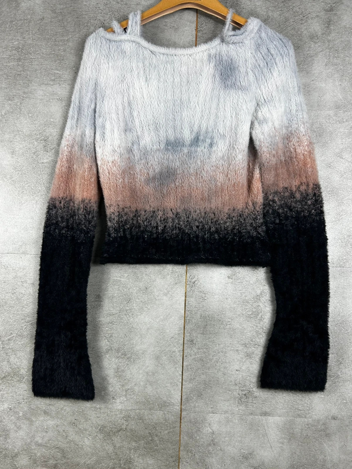 Ottolinger femmes pull effet mohair taille S maille duveteuse dégradé crop luxe designer – OTTOLINGER – taille S / 36 / 8 5