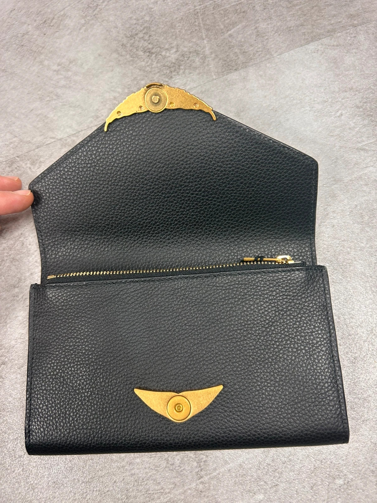 Zadig & Voltaire femmes portefeuille long ZV cuir noir neuf – Zadig & Voltaire 3