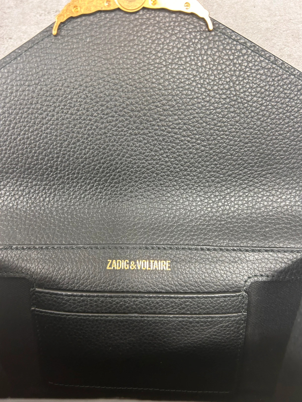 Zadig & Voltaire femmes portefeuille long ZV cuir noir neuf – Zadig & Voltaire 4