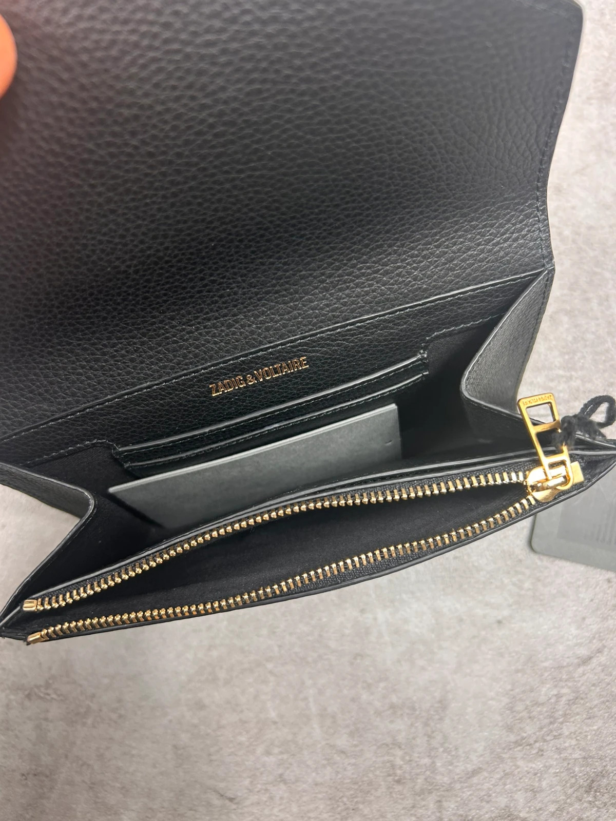 Zadig & Voltaire femmes portefeuille long ZV cuir noir neuf – Zadig & Voltaire 5