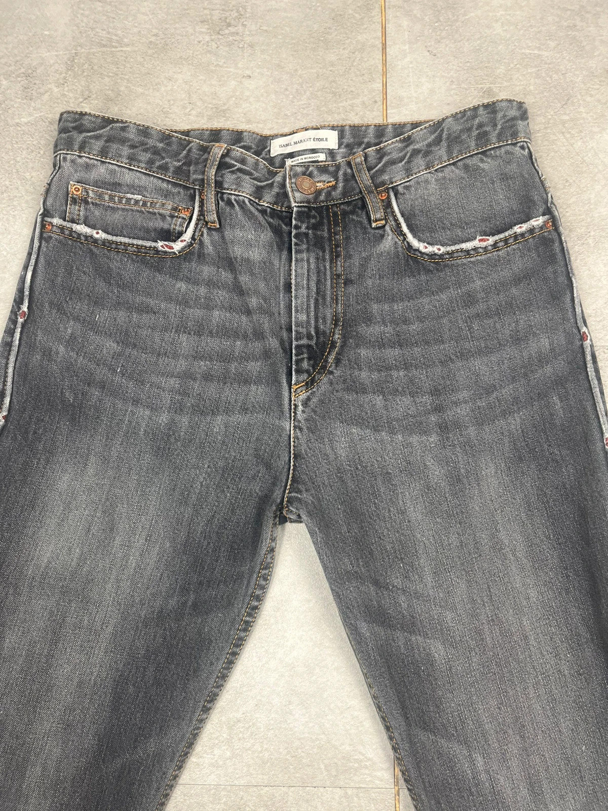 Isabel Marant Étoile femme jean slim taille 36 denim gris destroy – Isabel Marant – taille S / 36 / 8 4