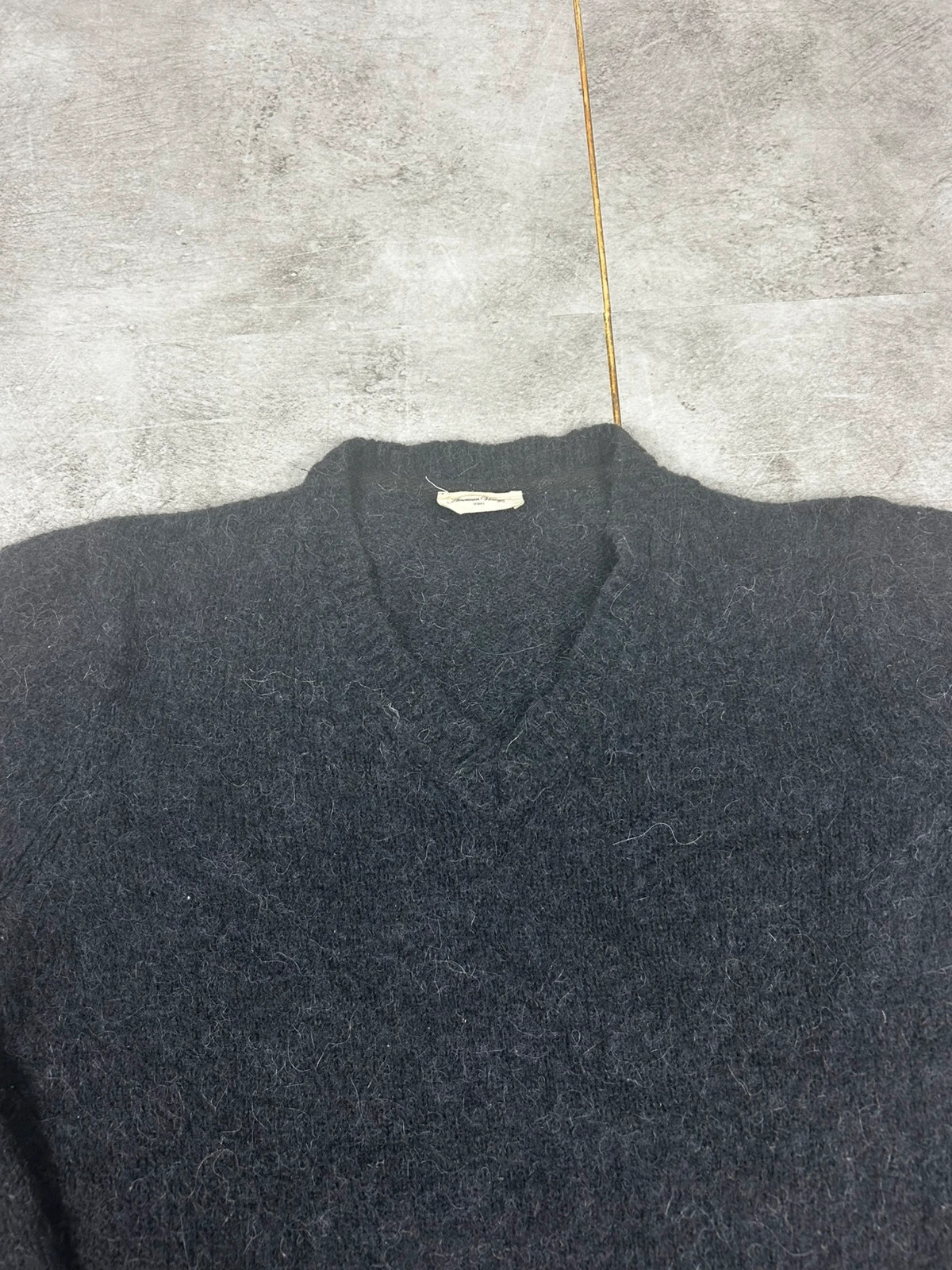 American Vintage hommes pull laine taille S noir vintage chaud minimal – American Vintage – taille S 4