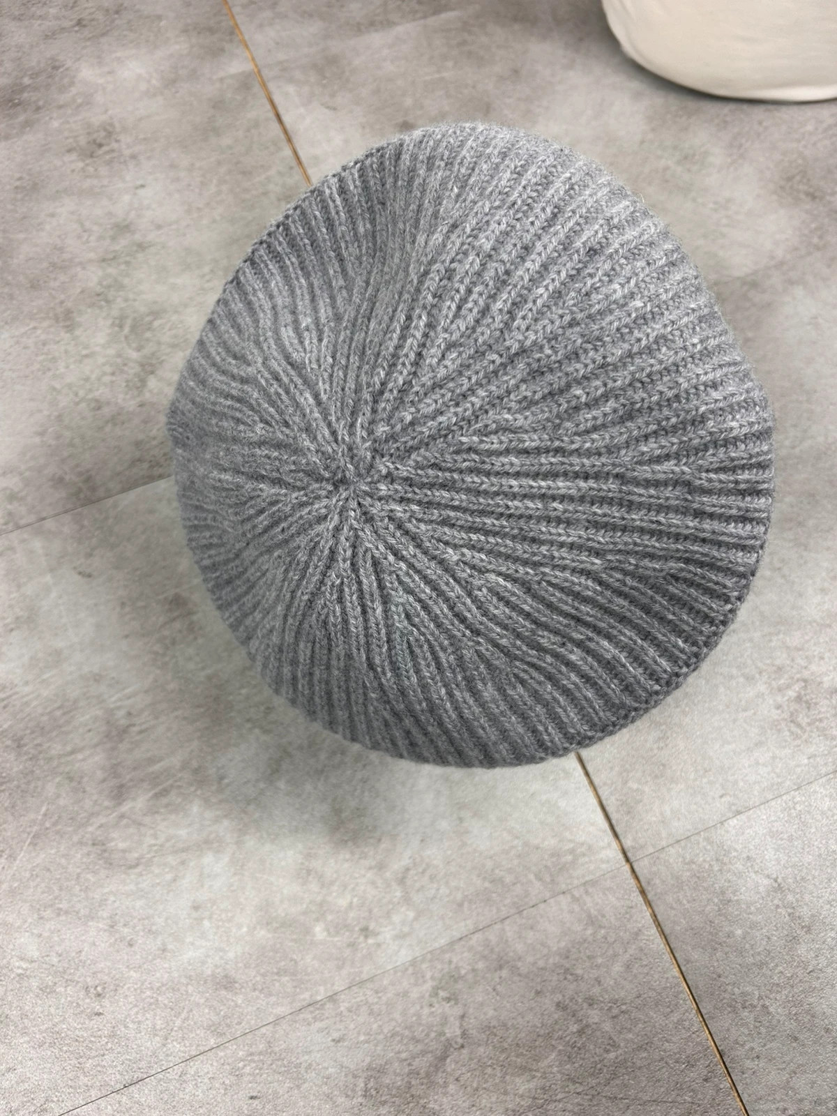Ganni femmes béret logo one size laine gris paloma melange – Ganni – taille Taille unique 4
