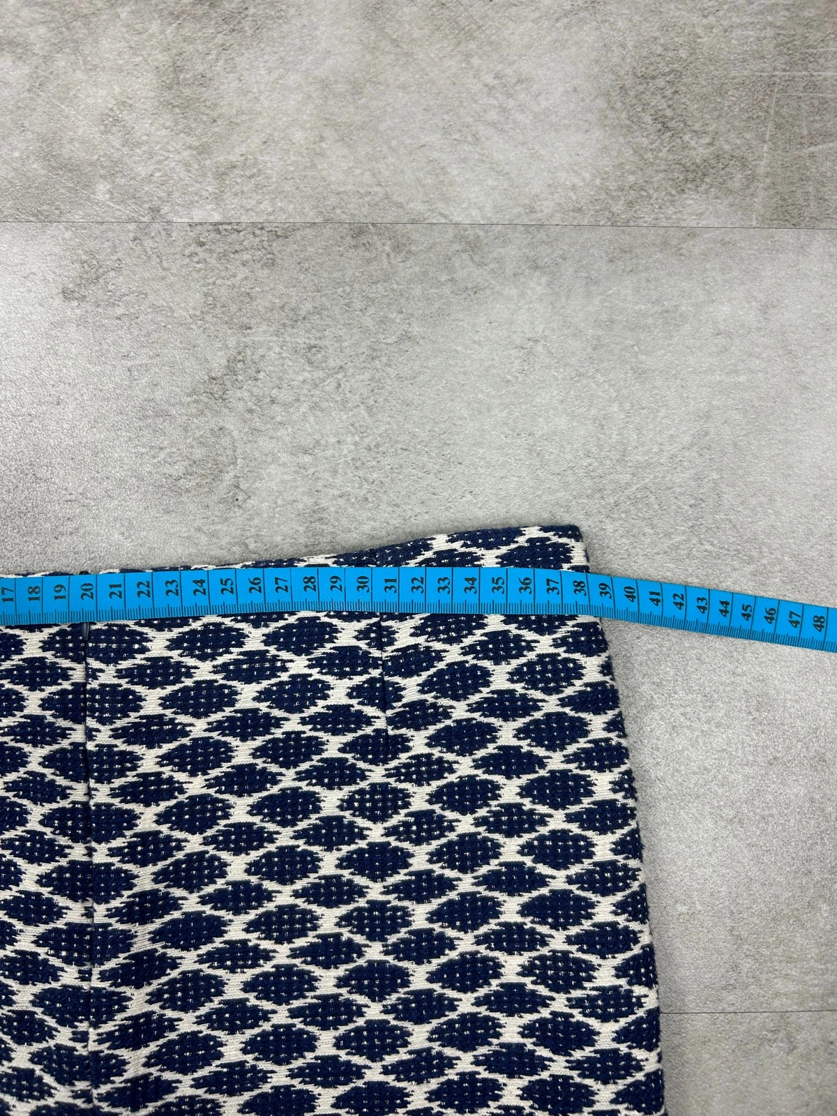 Sézane femmes jupe courte jacquard taille 36 bleu écru géométrique – Sézane – taille S / 36 / 8 4