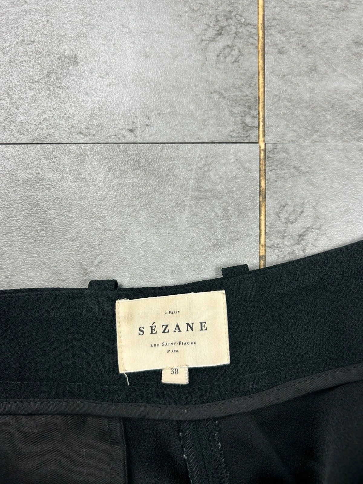 Sézane femme pantalon tailleur 38 noir chic classique – Sézane – taille M / 38 / 10 4